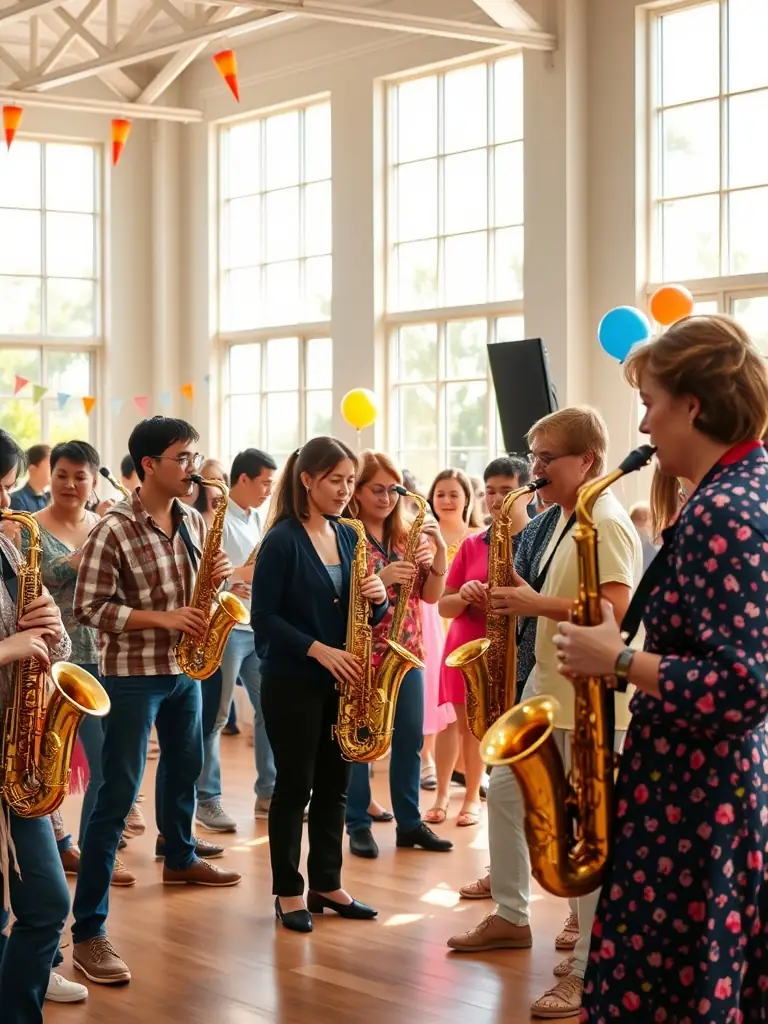 BOCALISE members collaborating with local schools to provide music education, enriching students' learning experiences.